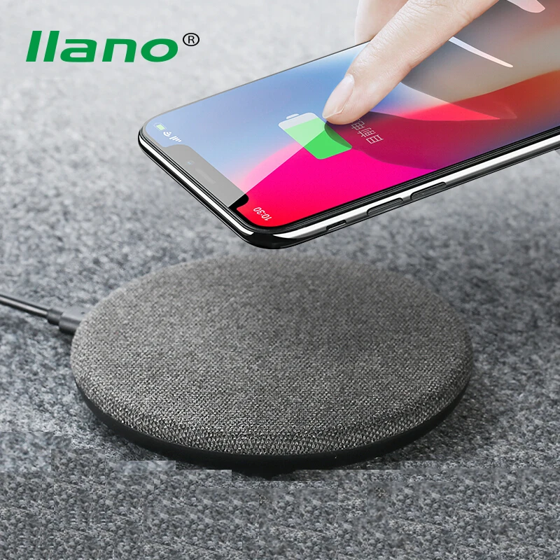 

llano Wireless Charger 10W Fast Wireless Charging Pad Support QC3.0 for iPhone 8 8Plus X Samsung Galaxy S8 Note 7