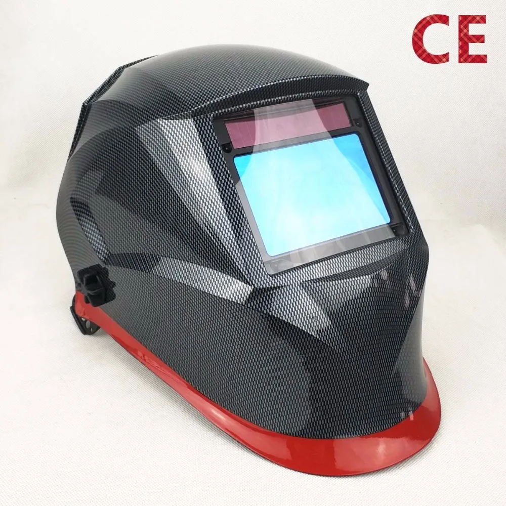 

Welding Helmet Best Optical Quality 1/1/1/1 Big View Size 3.94x2.56" 100x65mm Widest Shade Range DIN(3)4-13 CE Welding Mask