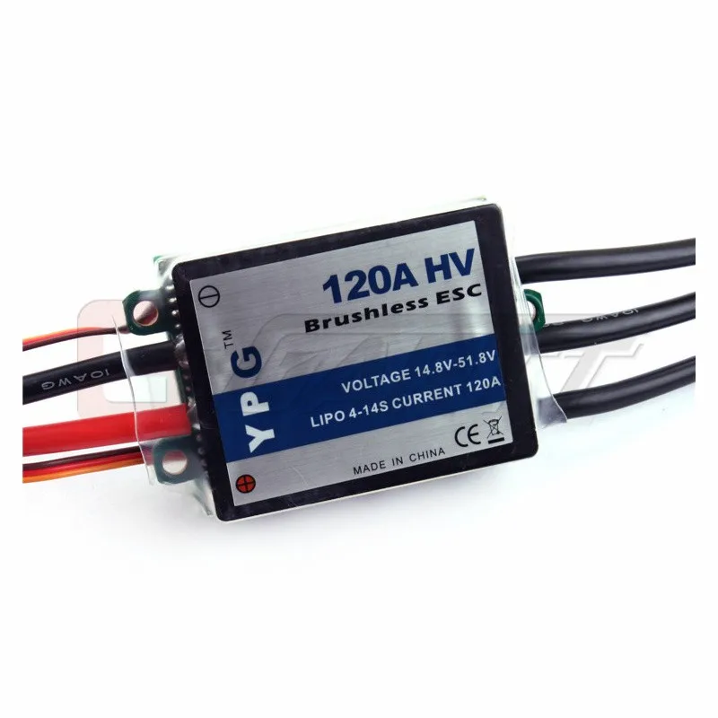 YPG HV-120A ESC 4S~14S SBEC Brushless Speed Controller For Trex 700 Helicopter