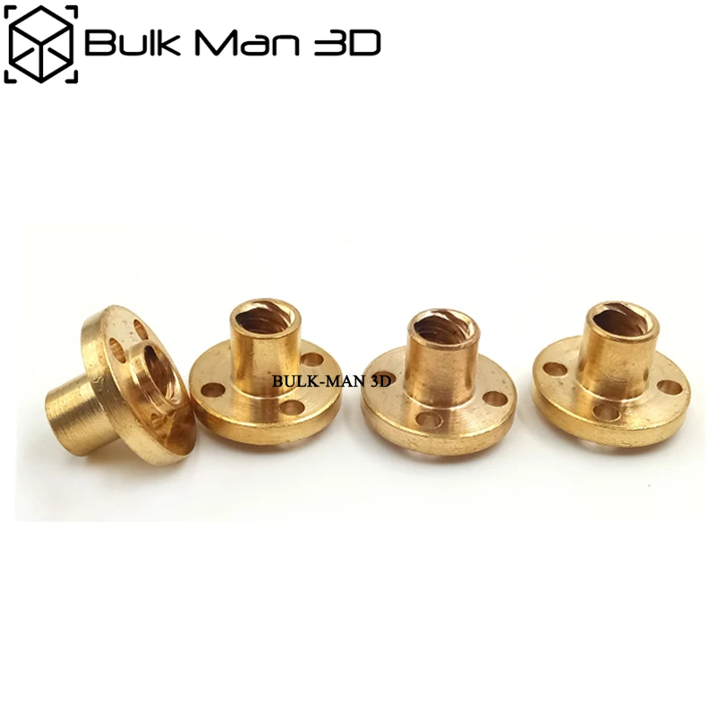 

T8 Pitch 2mm Lead 2/4/8mm Trapezoidal Screws Copper Nuts Leadscrew Part for 3D Printer Screw Nuts Stepper Motor, Linear Rail