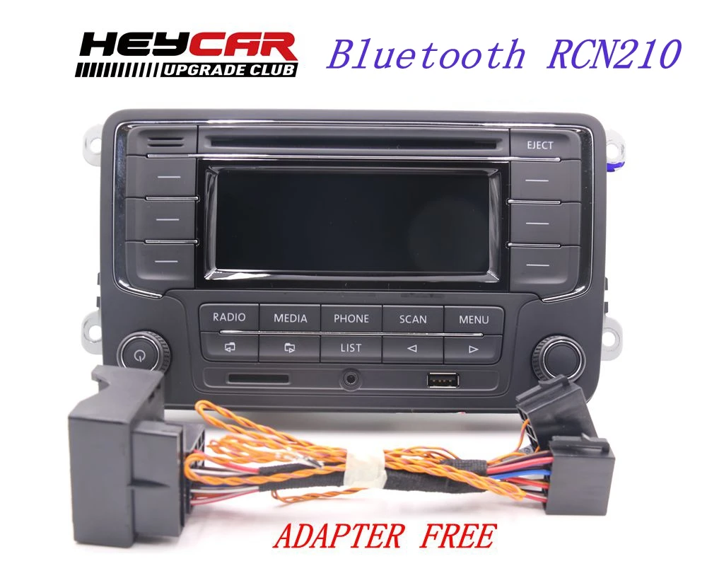 Aiduauto rádio mp3 player para vw golf 5/6, jetta mk5 mk6 passat b6 b7, bluetooth cc tiguan
