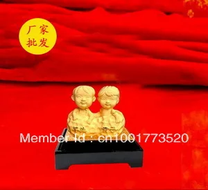 

YZ-RC021 Free shipping gold craft/24K gold craft/art gift/lovely child /gold item/chinese traditional gift lovely child