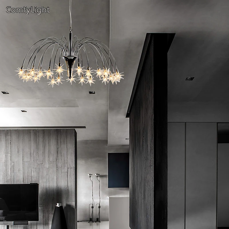 

Nordic design Chandelier E27 bling Lampshade Living Room/foyer/hall Suspendsion Lighting Fixture Decor Lamparas Colgantes Lustre