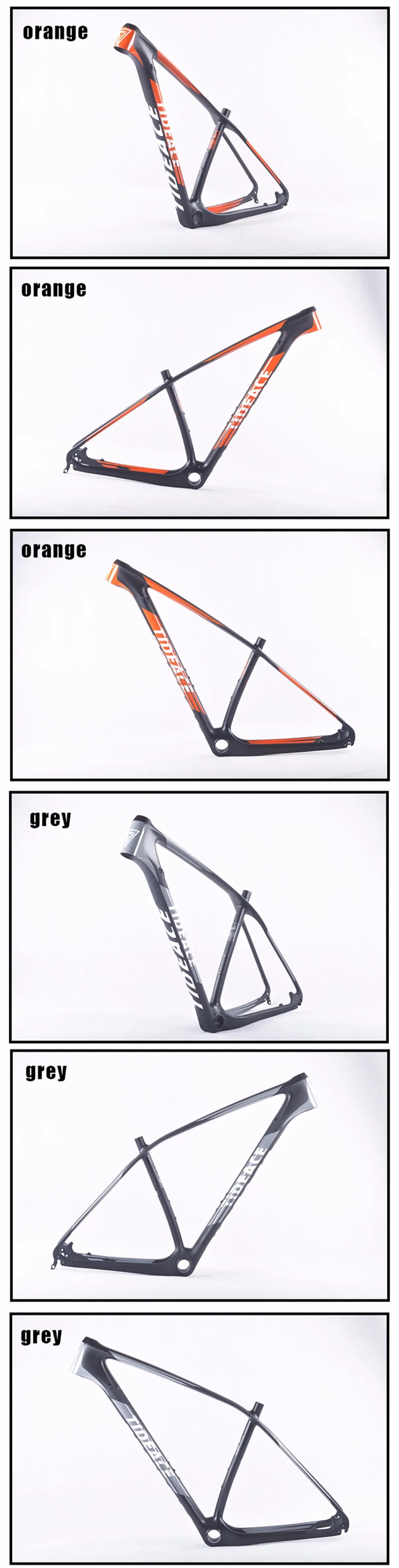 Perfect UD or black 29er carbon frame Chinese MTB carbon frame 29er 27.5 carbon mountain bike frame 650B disc carbon fiber frame 29 5