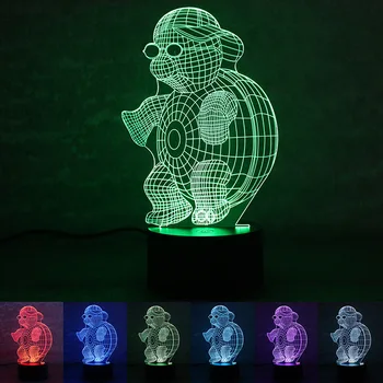 

Source manufacturers wholesale turtle creative night light USB powered acrylic shade environmental home bedroom lights