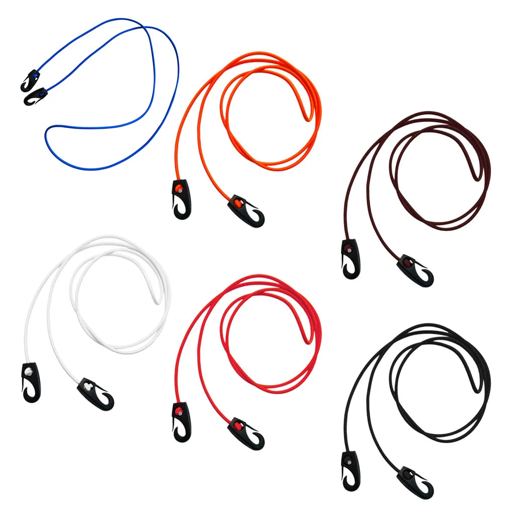

185mm Elastic Stretch Bungee Cord Shock Rope & Plastic Hook Snap Clips Tie Down Kayak Canoe Boat DIY Craft Accessories