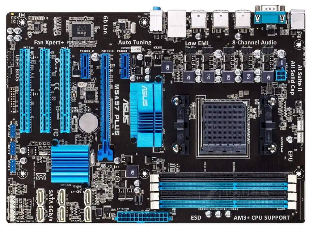 

Asus M5A97 PLUS Desktop Motherboard AMD 970 Socket AM3+ DDR3 32GB SATA3 USB2.0 ATX Original Used Mainboard