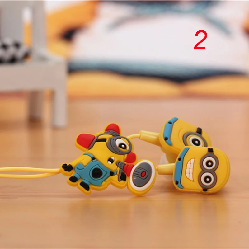 new 2014 despicable me minions headset style 3.5 mm headphone