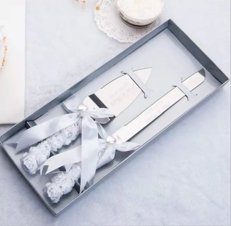 Buy Custom Elegant Wedding Cake Knife Serving Set