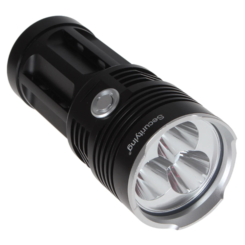 SecurityIng SF82 2100LM 3x XM-L2 U2-1A LED Flashlight Rechargeable Sturdy & Water-Resistant Flashlight Outdoor Lamping Lights