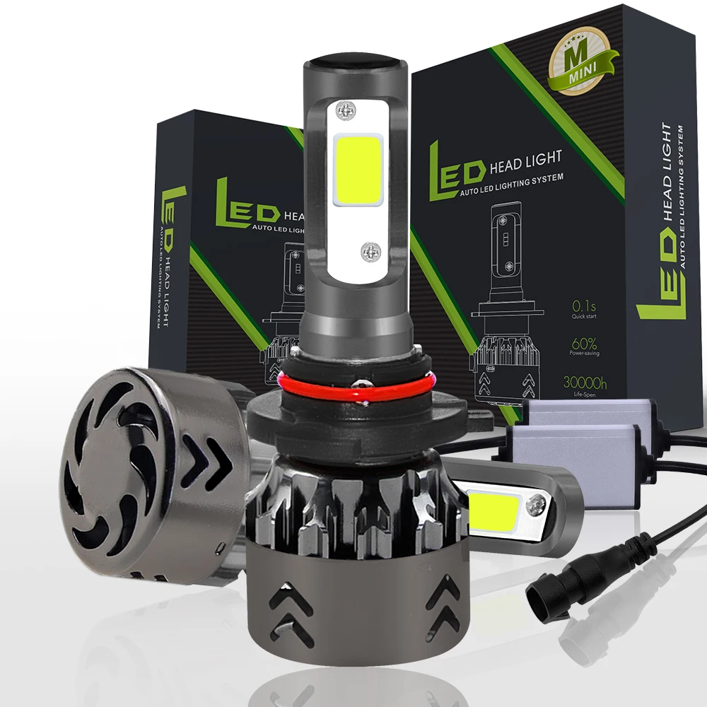 

2pcs Car mini6 LED Headlight Kit H1 H7 H4 H11 9005 9006 100W 6000K Bright LED Bulbs Lamp ampoules de phare car-styling