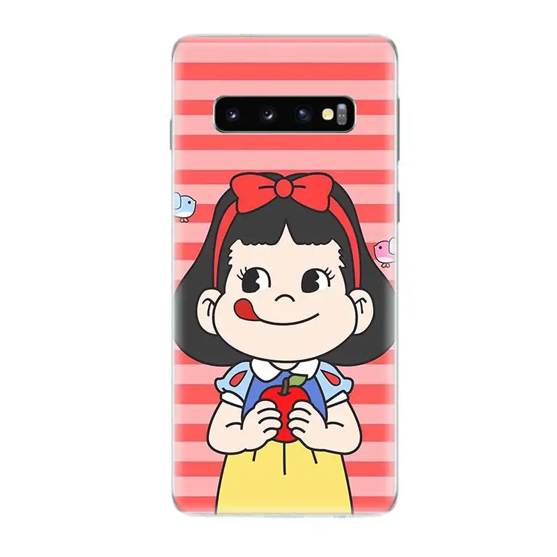 Пеко молочно белый подходит для девочек модные Silicome чехол телефона samsung Galaxy S10E S10