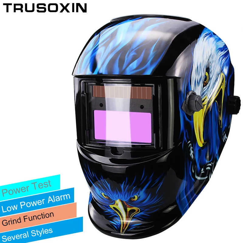 

Pro Sexing 4 arc sensor solar auto darken/shading grinding tig arc big view welding helmet/welder goggle/mask/cap free shipping