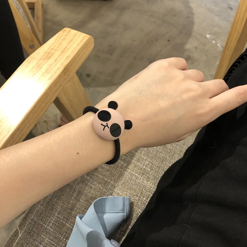 1 шт. милые дети мультфильм Panda волос веревки женский резинка для хвоста резинки