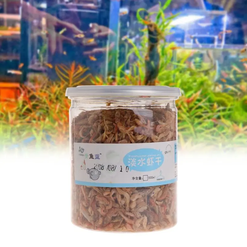 500ml/15g Aquarium Food Dried Shrimp Krill For Fish Turtle Feeding
