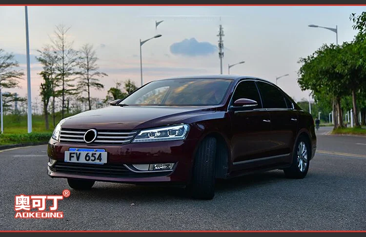 AKD автомобильный Стайлинг для VW Passat B7 фары 2012 Passat US светодиодный фонарь DRL Hid головной фонарь Ангел глаз биксеноновый луч аксессуары