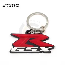 FOR Suzuki GSXR GSX-R 600 750 K6 7 8 Stylish Soft Rubber Motorcycle Decorative Accessories Moto Keychian Key Chain 3D Key Ring