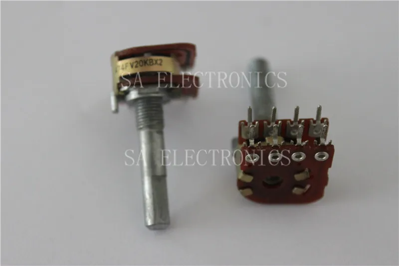 

[BELLA]Taiwan 16 type double potentiometer B20K tapped shaft 30MMF--10PCS/LOT