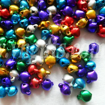 

5000PCS/LOT. 6mm Jingle Bells,Lacing bells,Christmas decoration, Promotion items,DIY crafts, Handmade accessories.Mixed color.