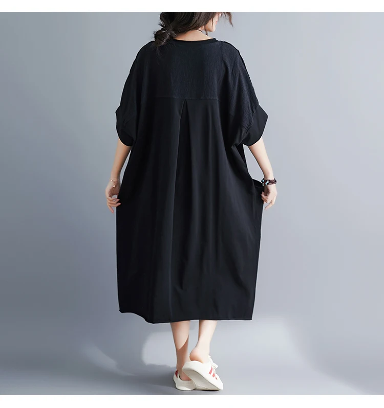 BelineRosa мусульманское Стильное женское платье-рубашка большого размера s Платье 4XL 5XL 6XL размера плюс платье футболки Платья женские YPYC0012