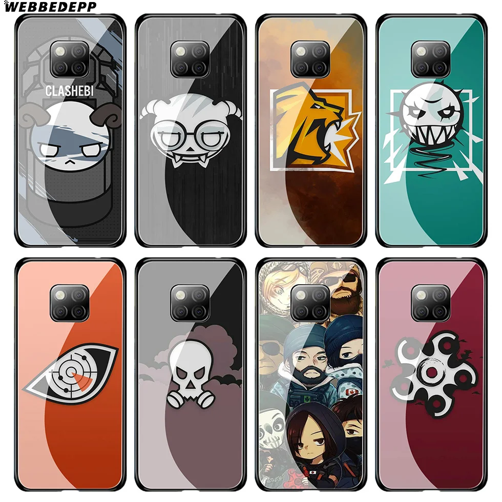 WEBBEDEPP чехол из закаленного стекла Rainbow Six Siege 6 для Huawei Mate 20 P20 P10 P Smart 2019 2018 &amp Honor 10 9 8X