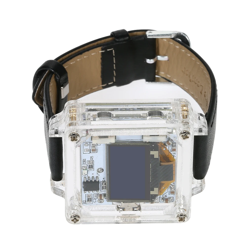 SCM удивительной прозрачный светодиодный часы «сделай сам» светодиодный цифровой трубки наручные электронные часы DIY Kit
