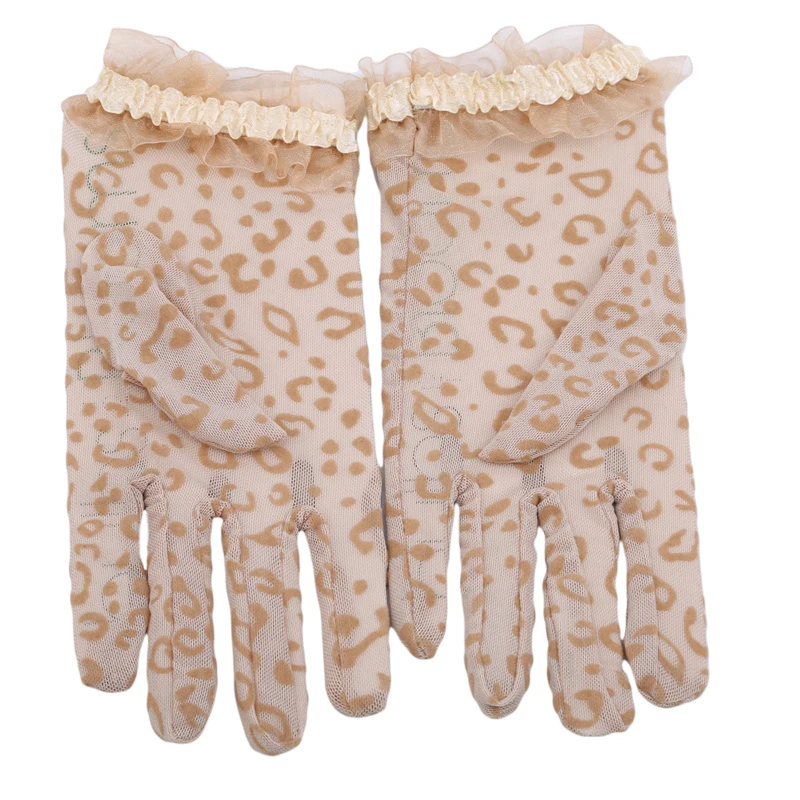 Женская Солнцезащитная перчатка лето/осень солнцезащитный крем для женщин модные красивые женские танцевальные вечерние кружевные перчатки - Цвет: Beige