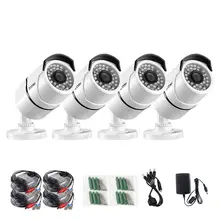 ZOSI 4pcs/lot 1080p HD-TVI CCTV Security Cameras,100ft Night Vision,Outdoor Whetherproof Surveillance Camera Kit