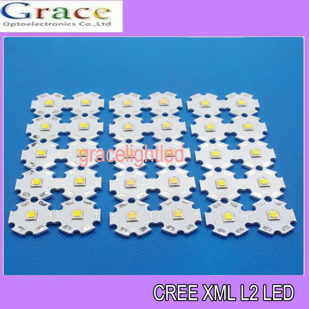 1 шт. светодиодный излучатель CREE XML2 T6 U2 10 Вт белый нейтральный теплый высокая
