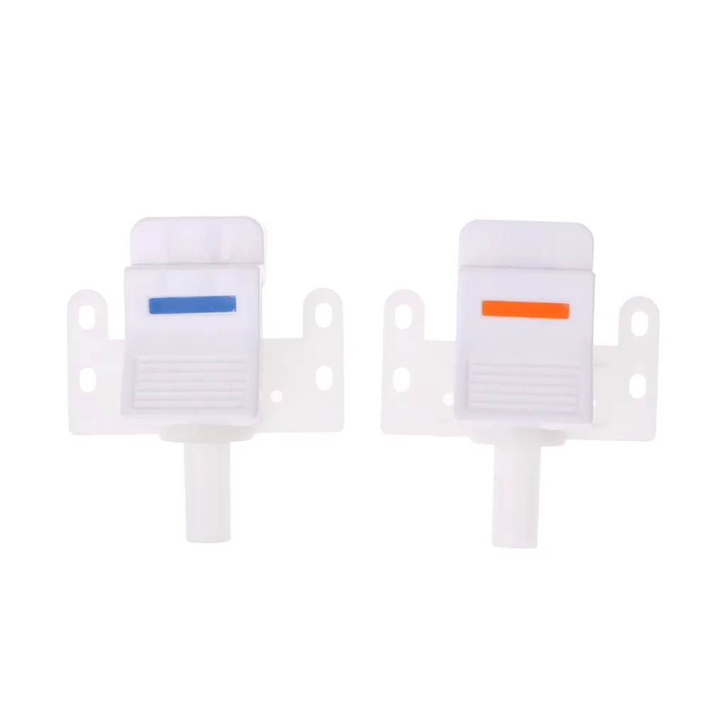 

Water Dispenser Replacement Push Keyboard Type White Plastic Tap Faucet 2 Pcs