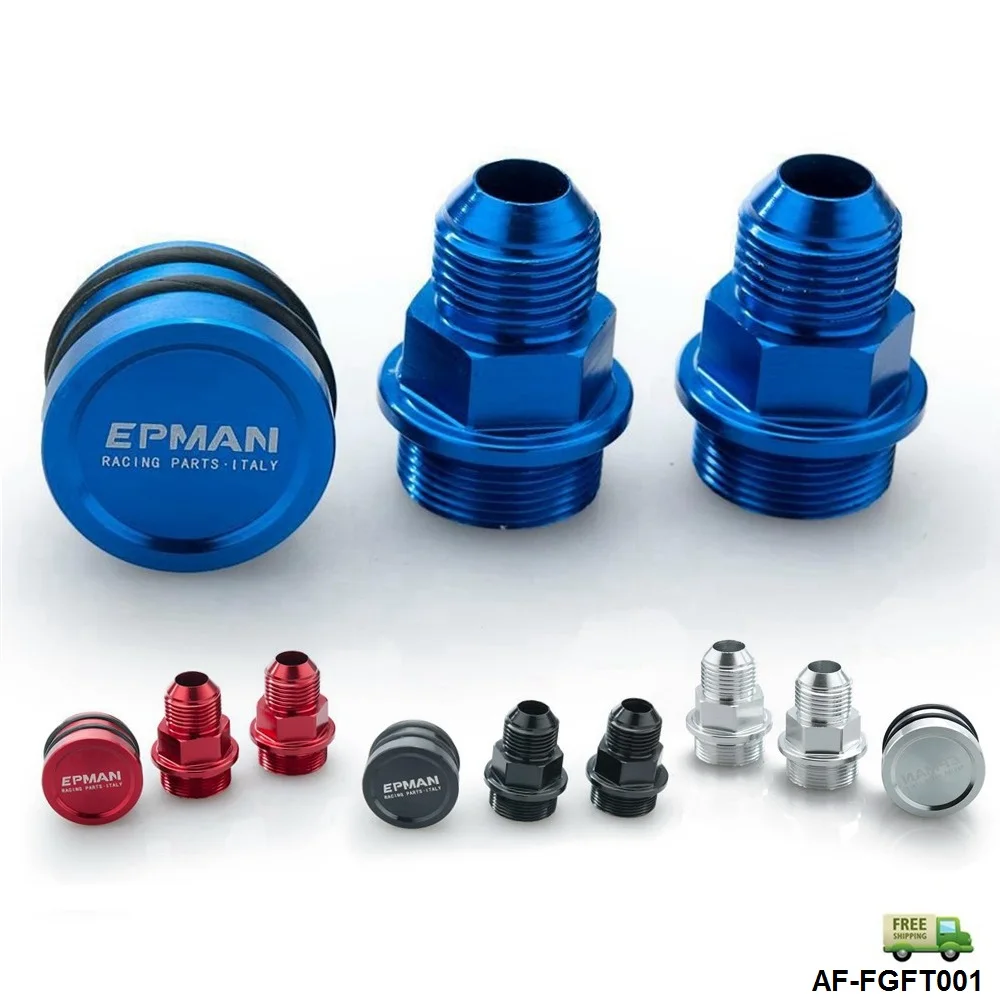 

High Quality BLUE REAR BLOCK BREATHER FITTINGS & PLUG FOR HONDA ACURA B16 B18 M28 TO 10AN AF-FGFT001-FS