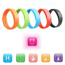 W5 inteligente muñequera pulsera inteligente podómetro sleep tracker termómetro inteligente muñequera rastreador de ejercicios de smart watch l3ef