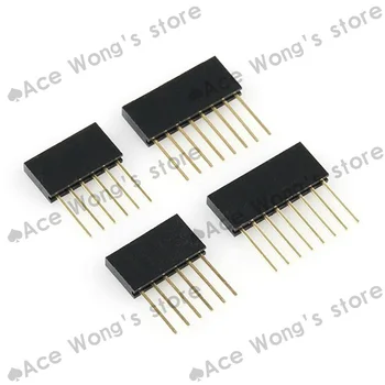 

FREE SHIPPING 80PCS 2.54MM 6Pin & 8Pin 10MM Long Needle Female Header Strip Stackable Header 6&8 Pin Kit