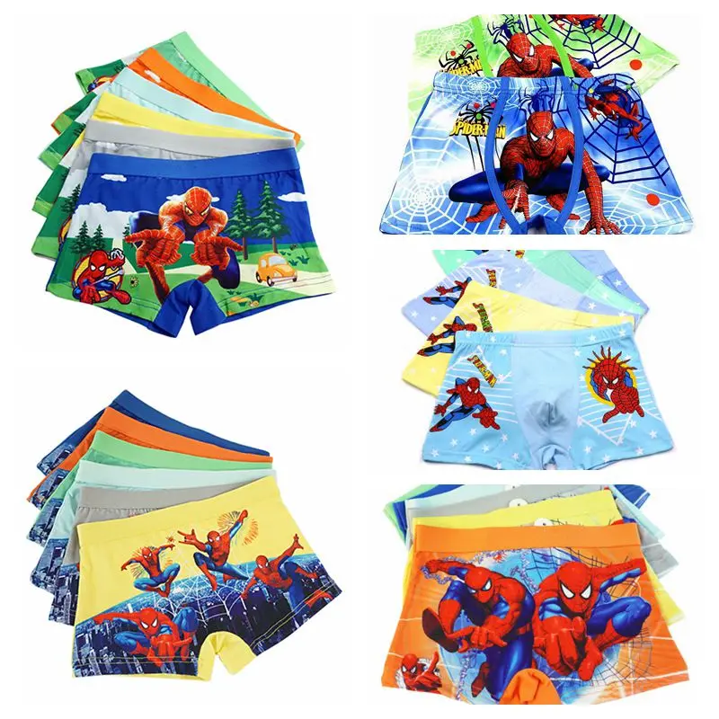 

Cool 5Pcs Children Underpants Boys Panties Cotton Cartoon Spiderman Briefs For Boy Shorts Baby Panties Kids Underwear 3-11T