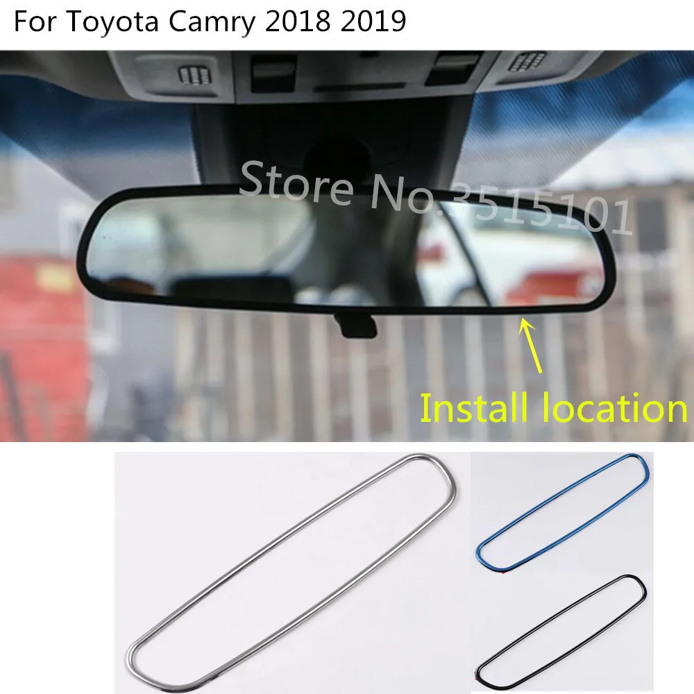 car body inner back rear view Rearview Side Mirror Strip Cover stick trim frame 1pcs For