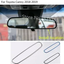 car body inner back rear view Rearview Side Mirror Strip Cover stick trim frame 1pcs For
