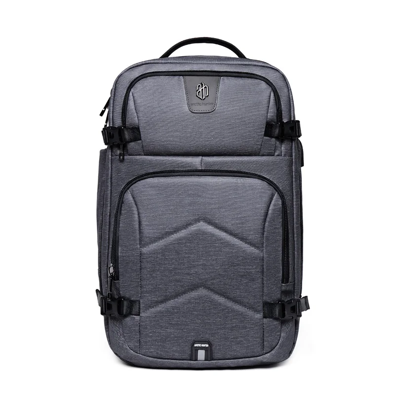 ARCTIC HUNTER многофункциональный мужской 1" рюкзак для ноутбука сумка для компьютера дорожная мужская деловая модная сумка на плечо для отдыха - Цвет: Серый