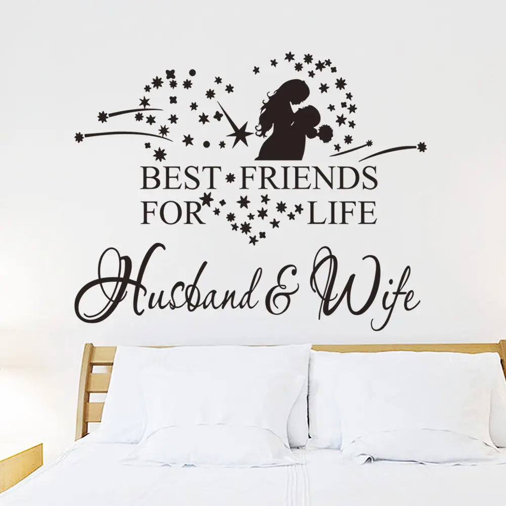 wall sticker Picture More Detailed Picture about Best friends Best friends for a lifetime husband and wife quotes wedding decorations bedroom wall stickers love words