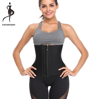 

Plus Size Postpartum Recovery Waist Trainer Abdomen Body Sculpting Latex Rubber Girdle With 3 Rows Of Zipper 906#