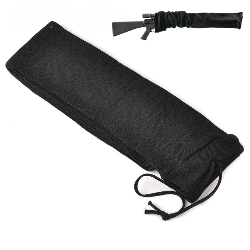 

2 Pieces Tactical Air Gun Sock Polyester Silicone Treated Rifle Knit Fabric Protector Cover Case Storage Sleeve for hunting
