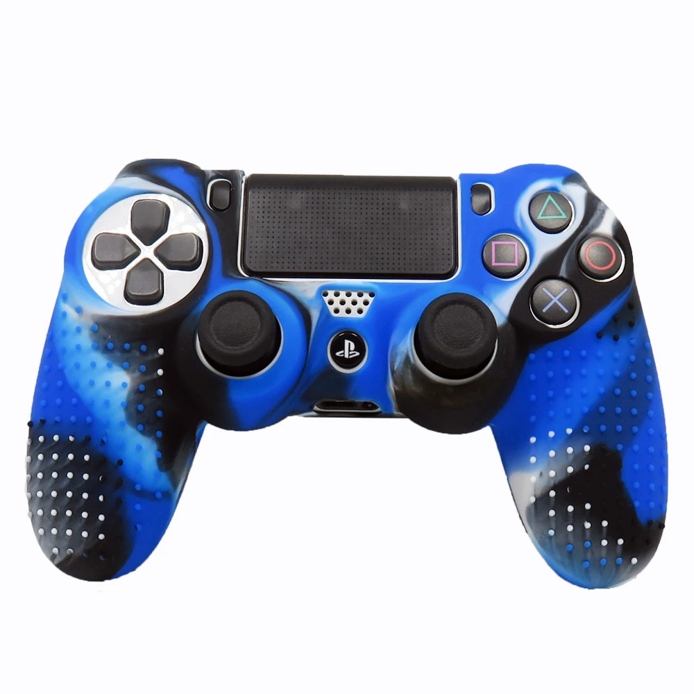 IVYUEEN, новая версия, силиконовый чехол для Dualshock 4, для playstation 4, PS4 Pro, тонкая консоль, кожный чехол с контроллером, колпачки