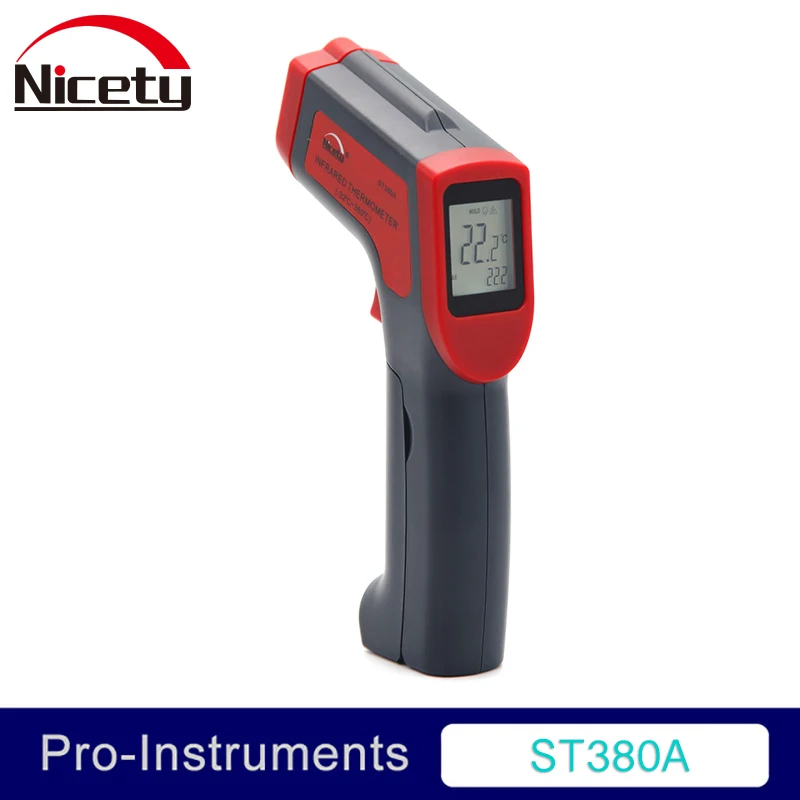 

Nicety ST380A LCD display IR handheld infrared laser thermometer with backlight GR