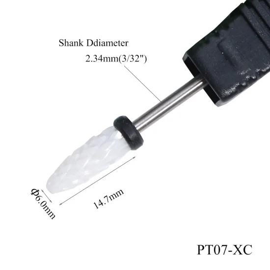 16 типов керамических сверл для удаления кутикулы, сверла для ногтей, роторные электрические фрезы, фрезы для маникюра, педикюра, пилка для ногтей, TRCHPT01-07 - Цвет: PT07-XC
