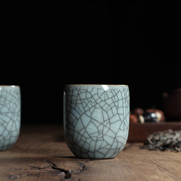 WIZAMONY китайский фарфор Longquan Celadon искусственная кожа 150 мл чайник Кофеварка высокое