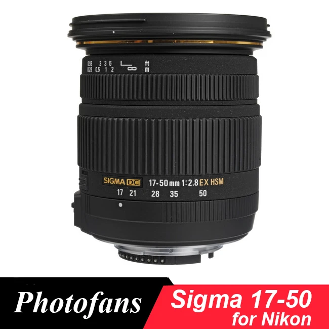 Sigma 17 50 мм f/2 8 EX DC OS линза HSM для Nikon D5600 D5500 D5300 D5200 D7500 D7100 D7200 D500 D3400 D3300 D500|lens for nikon|sigma