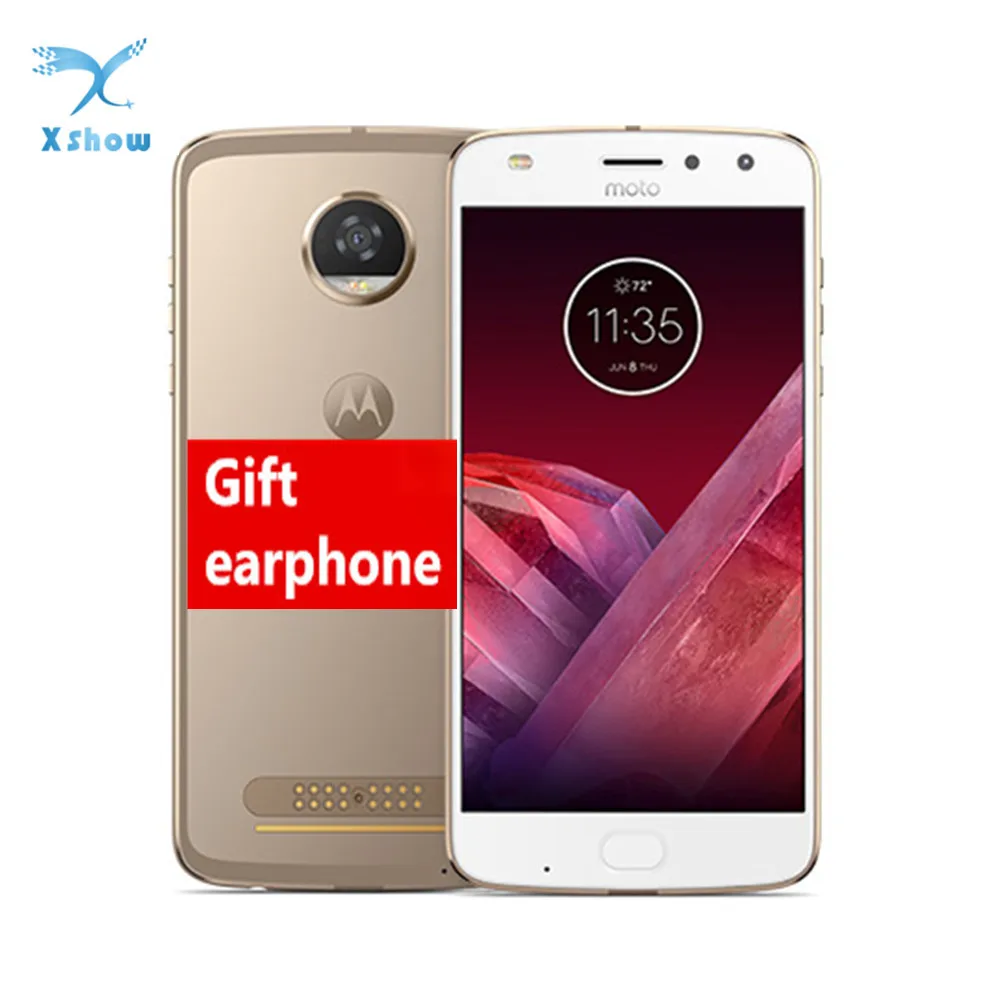 Motorola Moto Z2 Play, 4 Гб ОЗУ, 64 Гб ПЗУ, четыре ядра, 2,2 ГГц, 5,5 дюймов, 1920*1080 P, МП, Android 8, отпечаток пальца, NFC, сотовый телефон