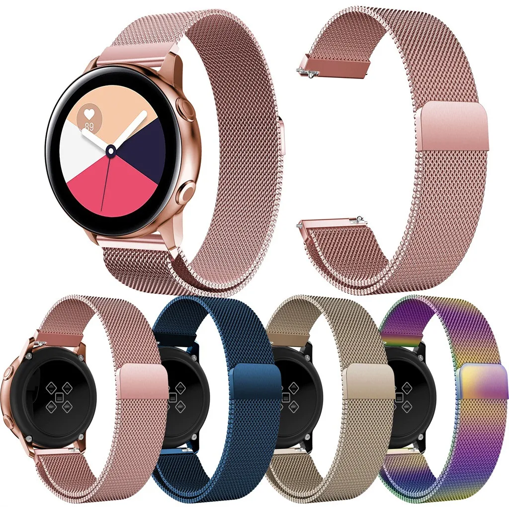 

fitness bracelet Magnetic Milanese Loop Strap Bracelet Band For Samsung Galaxy Watch Active wearable devices smart-watch