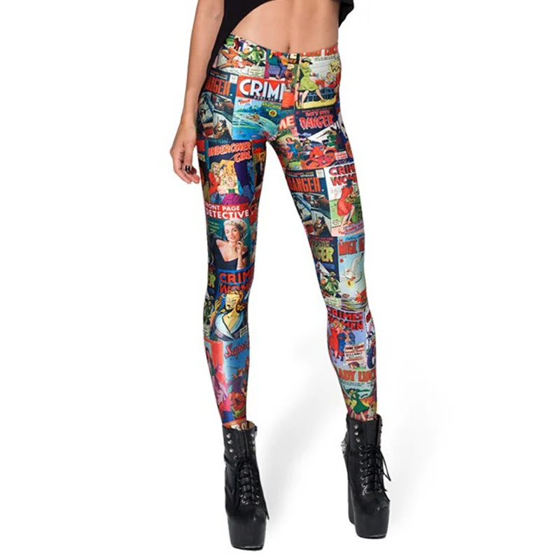 Cartoon Printed Leggings Fashion Trendy Shop