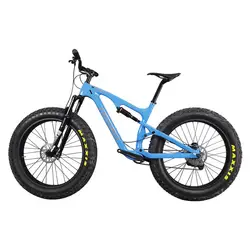 Углеродная полная подвеска fatbike 26er горный MTB велосипед