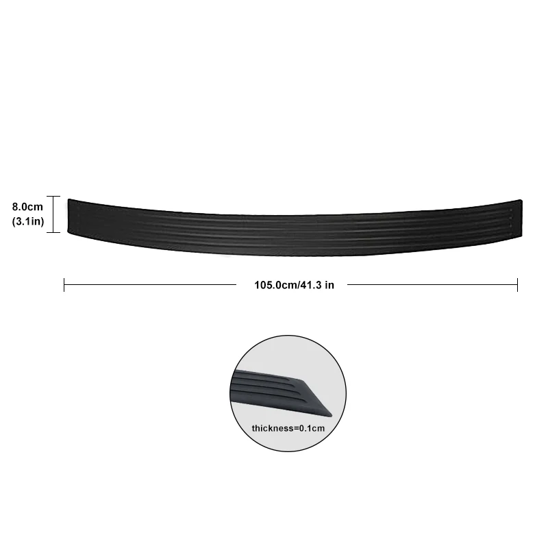 Автомобильный Стайлинг 90/105 см, защита заднего бампера для внедорожника, резиновая Накладка на порог багажника, защита от царапин, Накладка для Toyota CHR RAV4 Corolla Auris Yaris